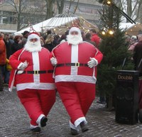 Dansende Kerstmannen